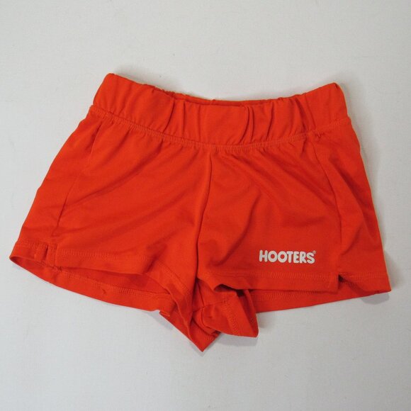 3 Hooters Girl's Waitress Orange Uniform Shorts Size XS - Picture 6 of 10